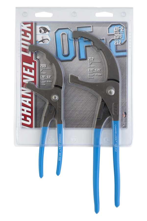 OF2 2pc Oil Filter/ PVC Pliers Set Channellock, Inc.