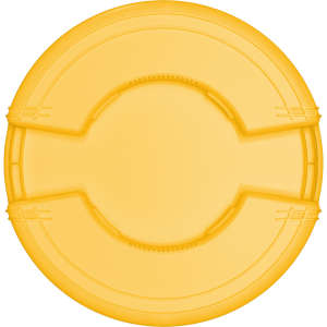Carlisle, Bronco, 44 gal, Polyethylene, Yellow, Round, Receptacle