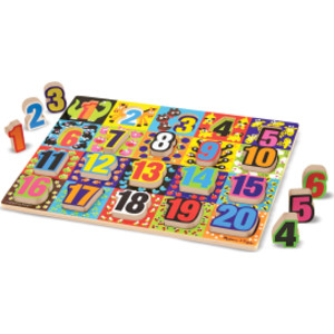 Jumbo Numbers Chunky Puzzle, 12" x 16", 20 Pieces