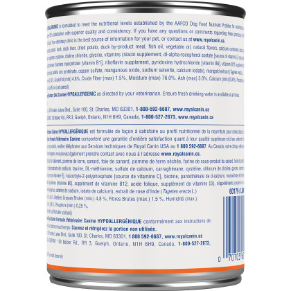 Royal Canin Veterinary Diet Canine Hypoallergenic Canned Dog Food