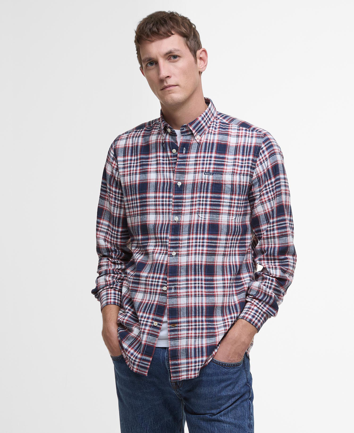 Bridport Linen Tailored Long-Sleeved Shirt image number 0