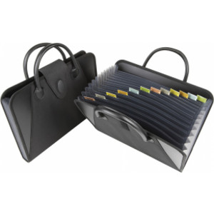 Expanding File with Handles, Black