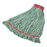 Rubbermaid Commercial, Web Foot®, Blend Looped-End Wet Mop Head with 5" Headband, 24 oz, Green