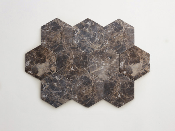 lapidary: girata | hex | iberian chocolate | tumbled 