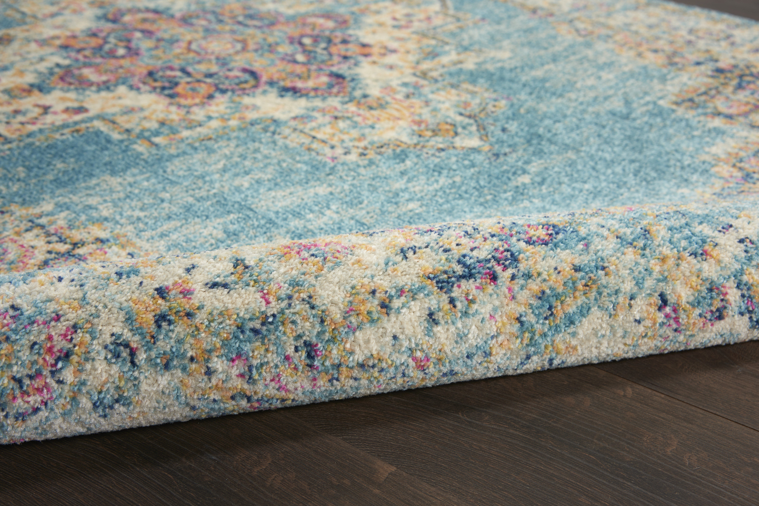 Nourison Passion 5'3" x 7'3" Light Blue Bohemian Indoor Rug
