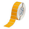 Polyester Rectangular Label, Gloss, Acrylic-Foam Backed, Yellow, 1 H x 2 W in.