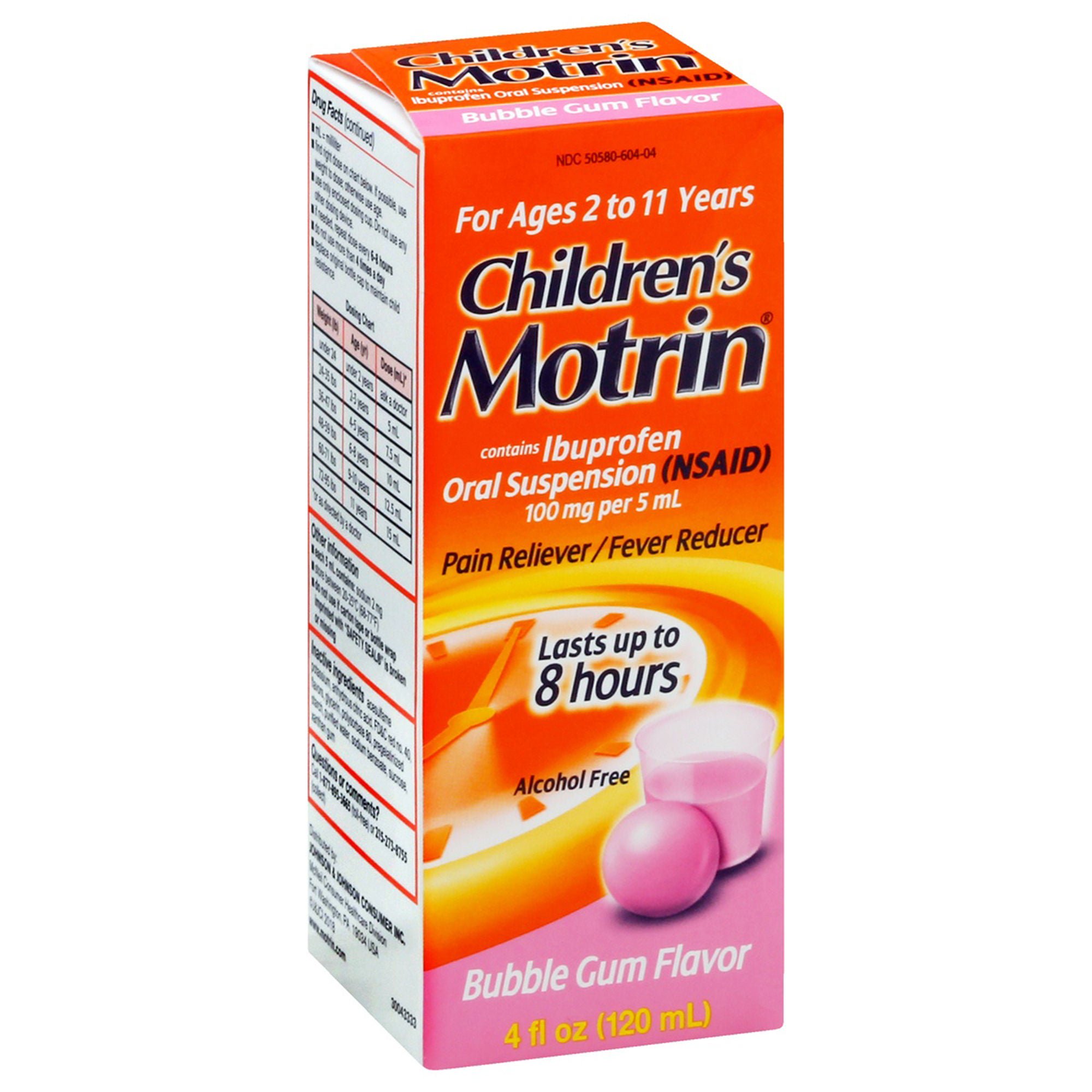 Motrin Children's Oral Suspension Bubblegum Flavor