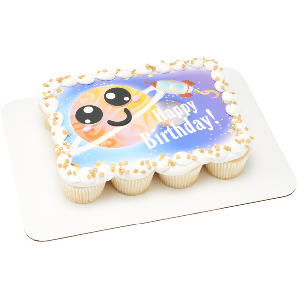 Space Birthday PhotoCake® Edible Image®