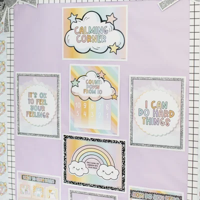 Fadeless Schoolgirl Style Bulletin Board Paper, Lavender Haze, 47.25" x 50', 1 Roll example 2