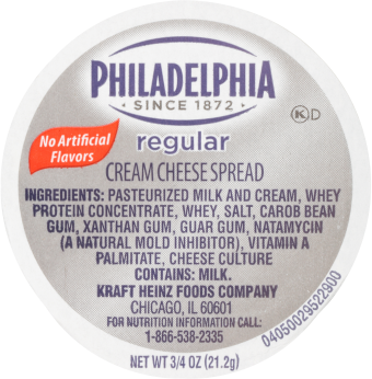 PHILADELPHIA Original Cream Cheese Spread, 0.75 oz. Cup (Pack of 100), 4.69 Oz