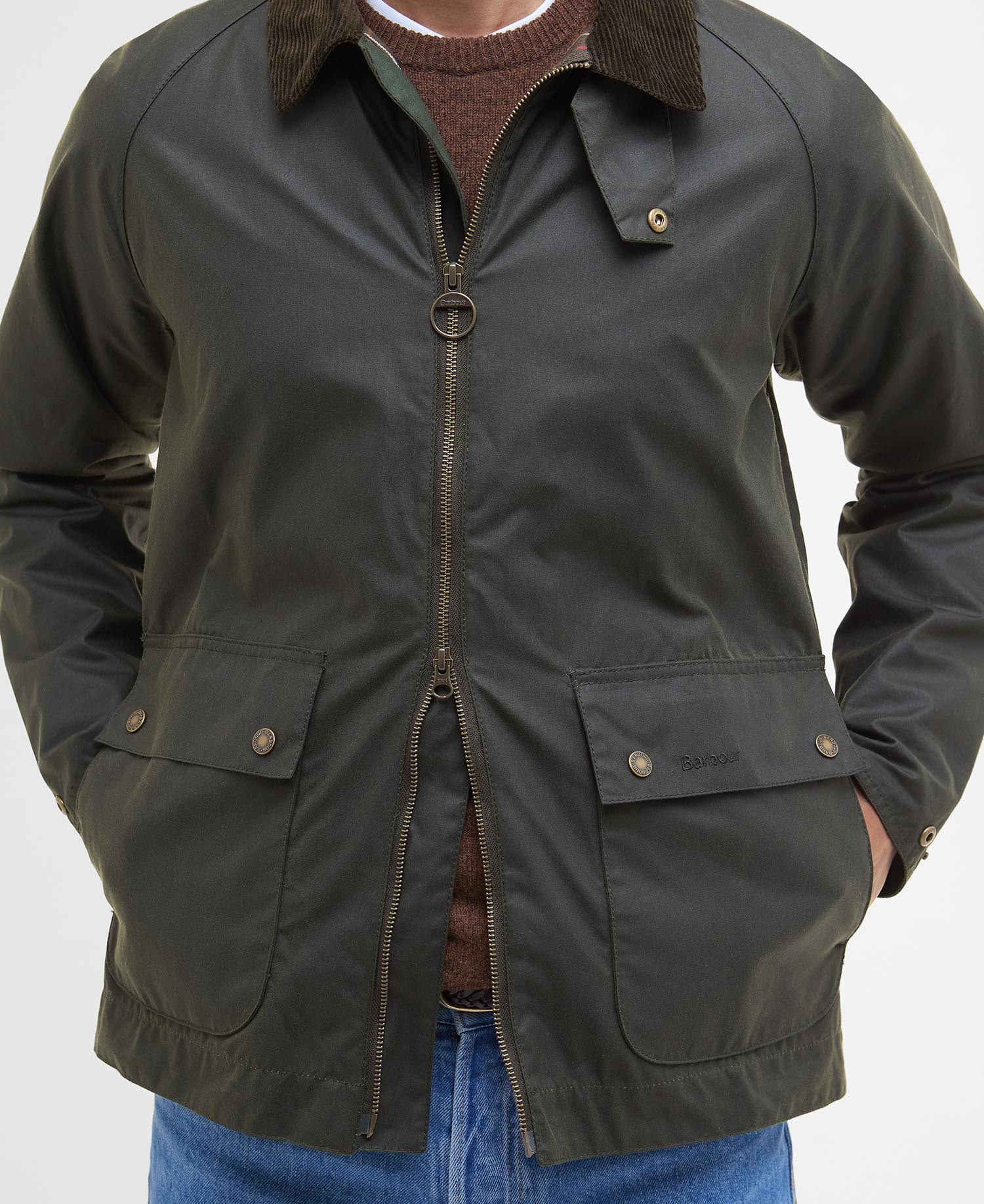 Bedale Short Waxed Jacket image number 6