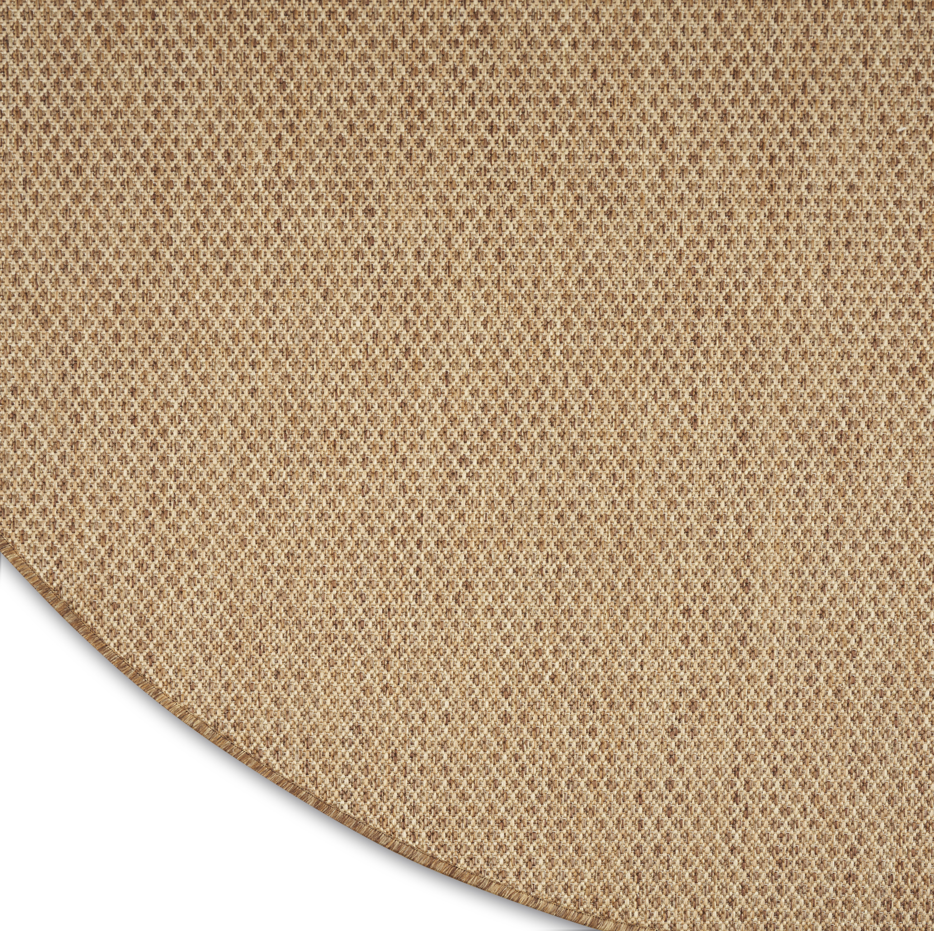 Nourison Courtyard 5' x Round Jute Modern Rug