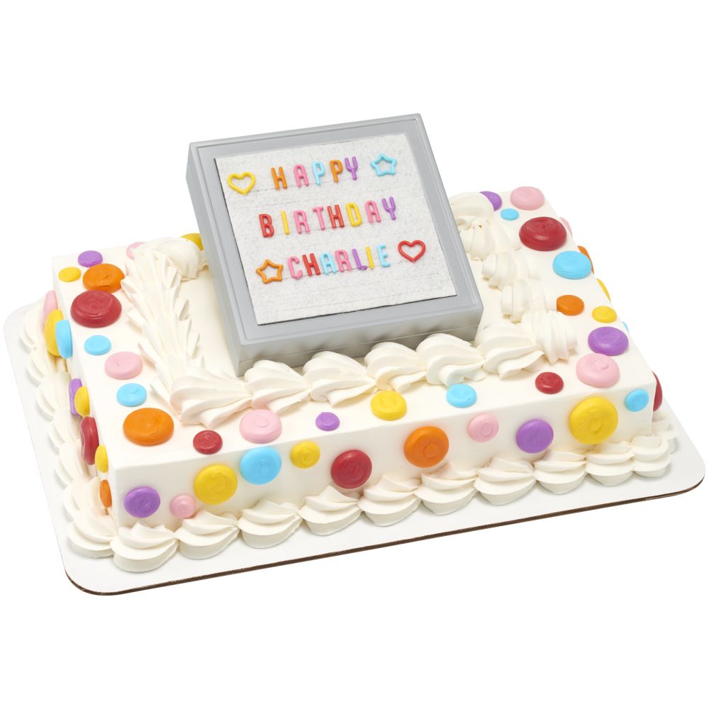 Image Cake Celebration Letter Board