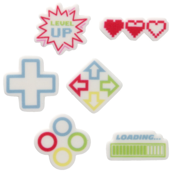 Gaming Buttons Assortment Made Simply™ Sweet Décor® Edible Decorations
