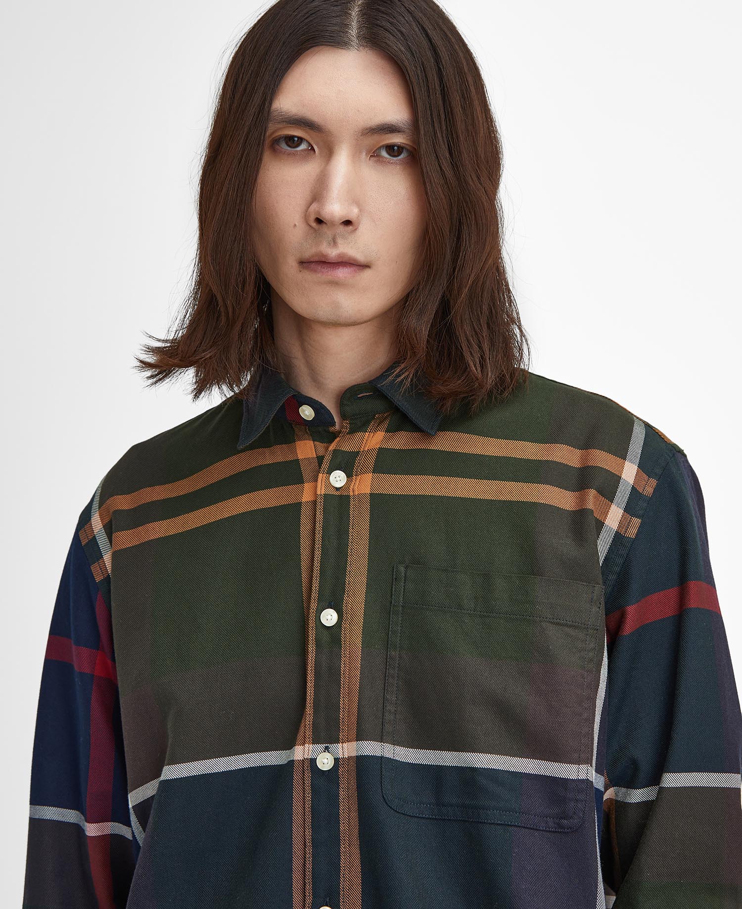 Camicia in tartan oversize a maniche lunghe Renford image number 3