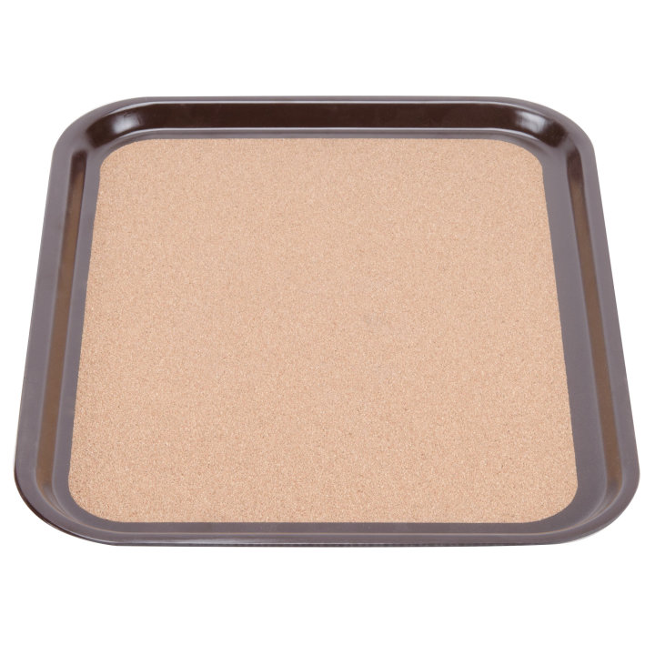 14 x 18-inch Cork-Lined Laminated Rectangular Serving Tray