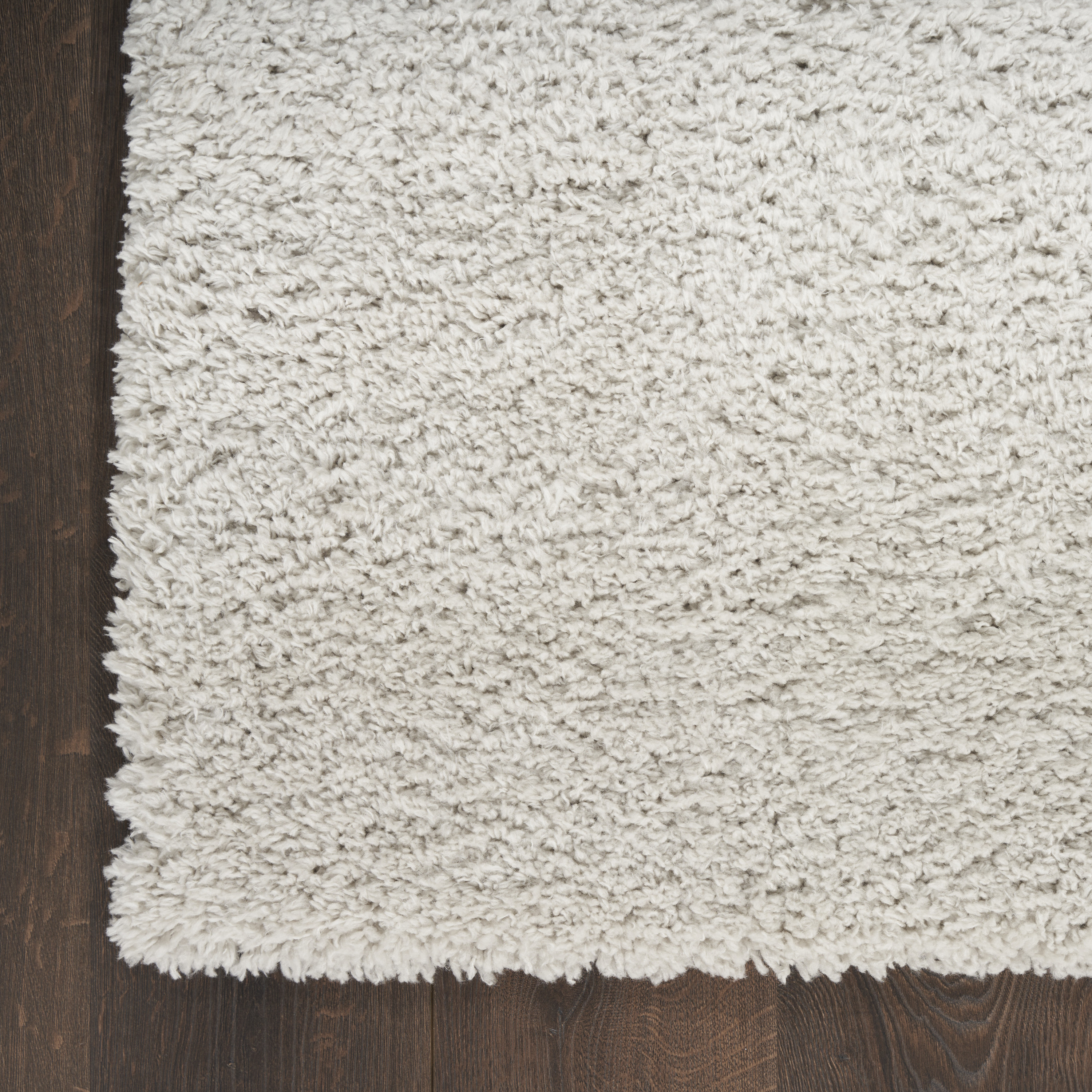 Nourison Modern Shag 5'3" x 7' Silver Modern Indoor Rug