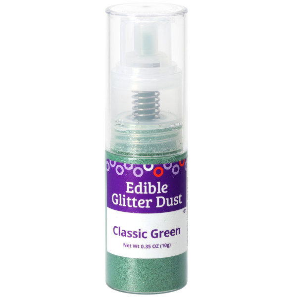 Classic Green Dust 10g - Red 3 Free Edible Glitter