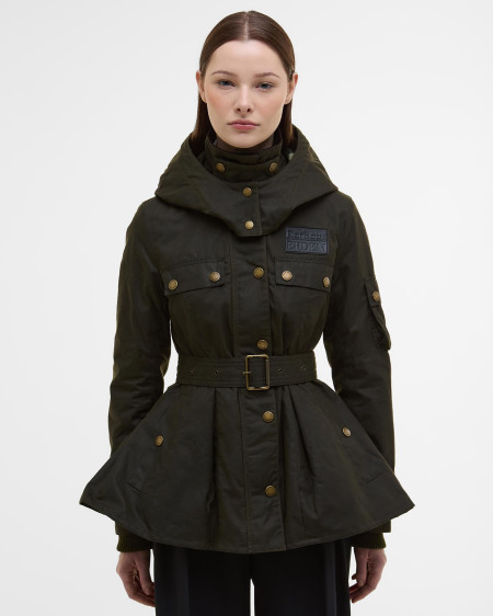 Barbour x ERDEM Datura Waxed Hood
