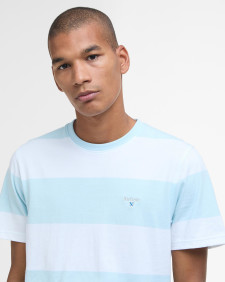 Whalton Striped T-Shirt Pale Sky