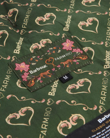 Barbour FARM Rio Pineapple Dog Coat Royal Pineapple
