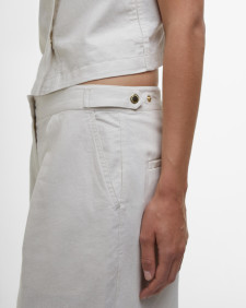 Riley Wide-Leg Trousers Light Stone