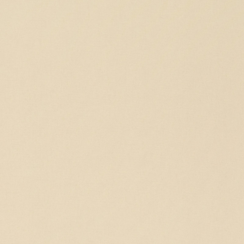 Square plain fabric sample in pale beige.