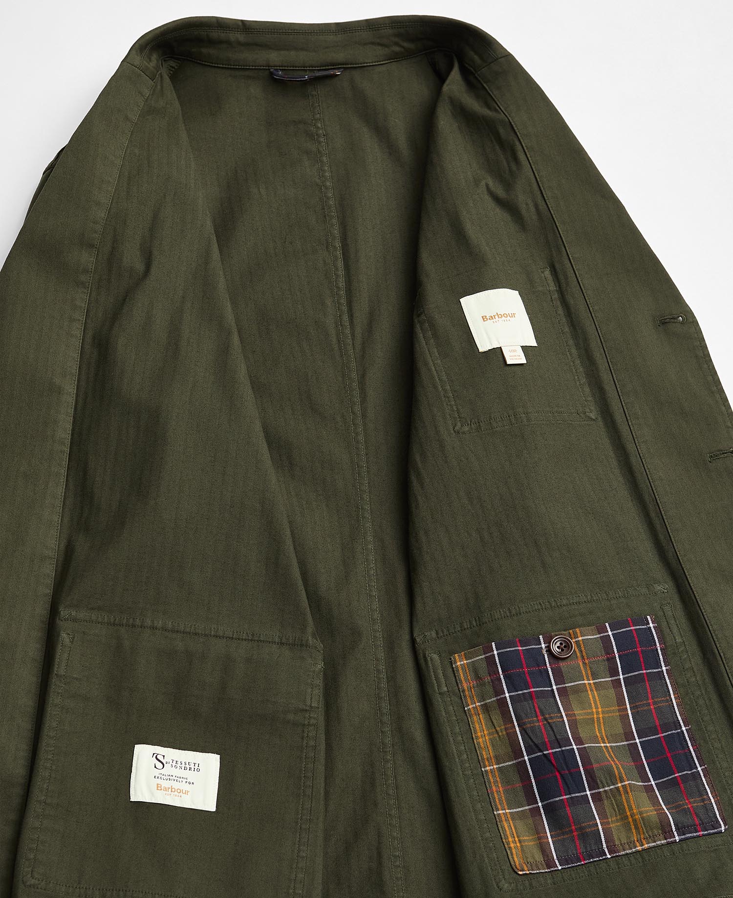 Herringbone Cotton Worker Jacket image number 8
