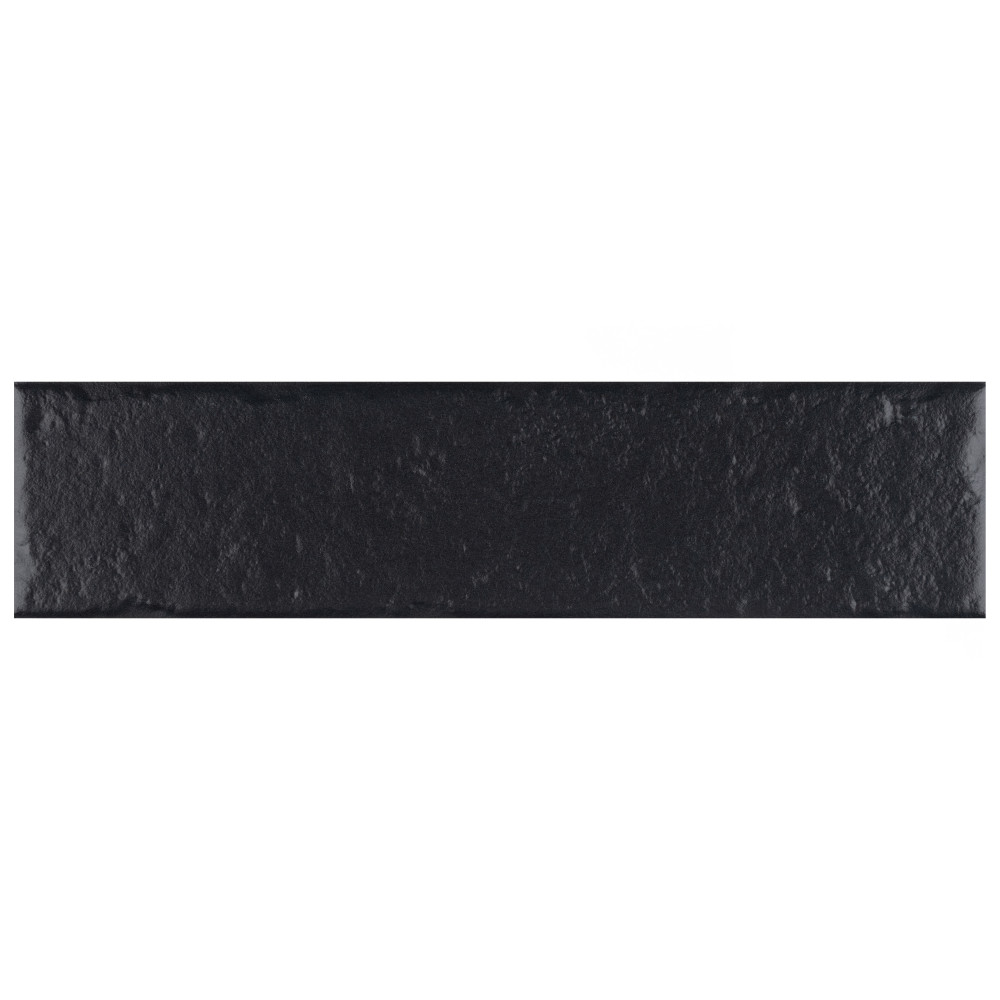 Sample – Brooklin Brick Black Porcelain Floor and Wall Tile