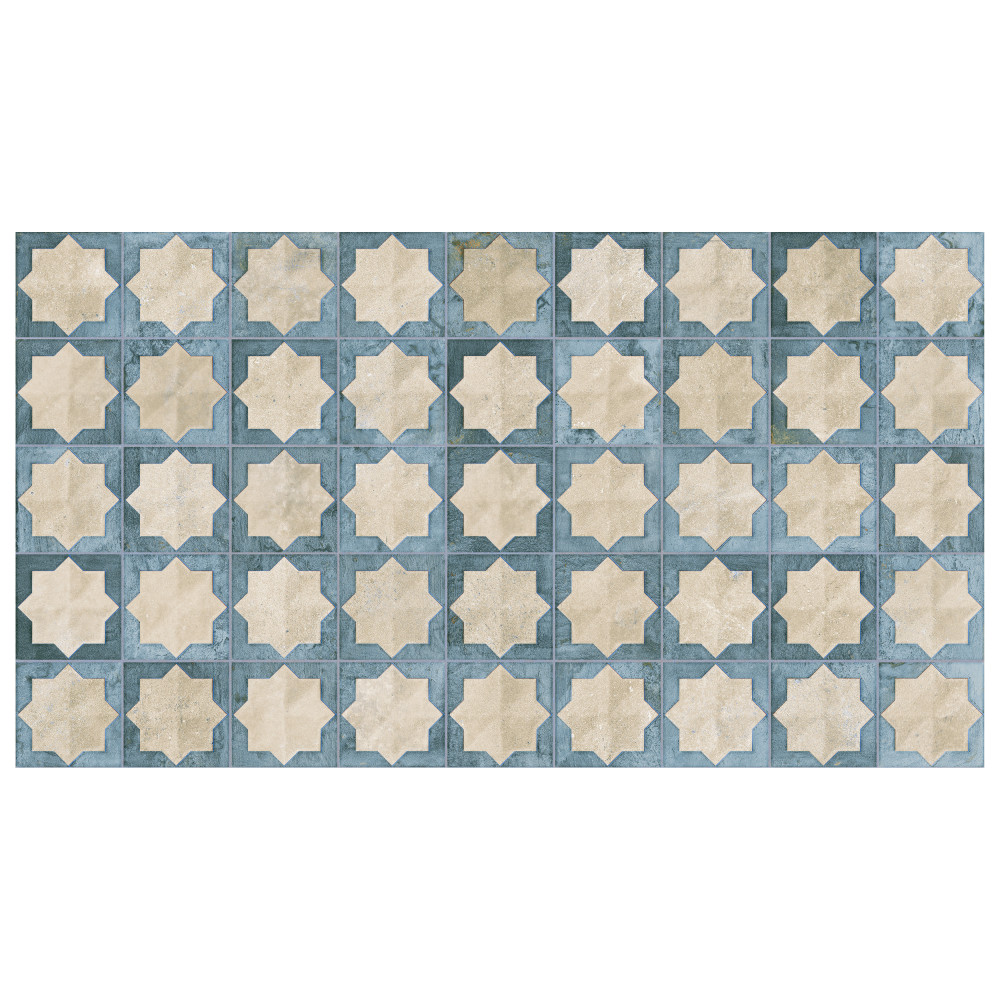 Tetuan Astre Arena Aqua 12-1/8 in. x 21-7/8 in. Porcelain Wall Tile