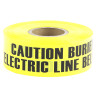 3 in. x 1000 ft. Yellow Underground Tape (Caution Buried Electric Line Below)