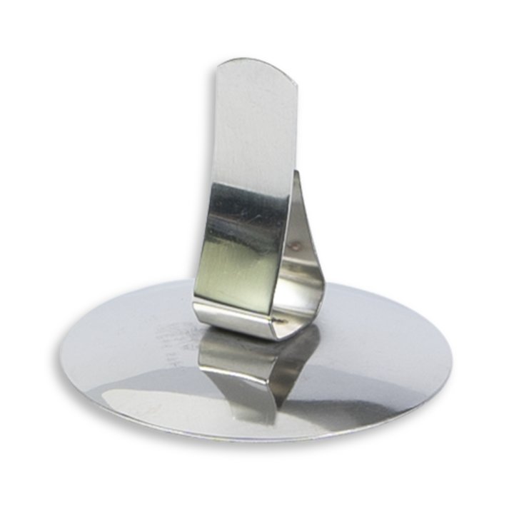 Stainless steel card and menu holder