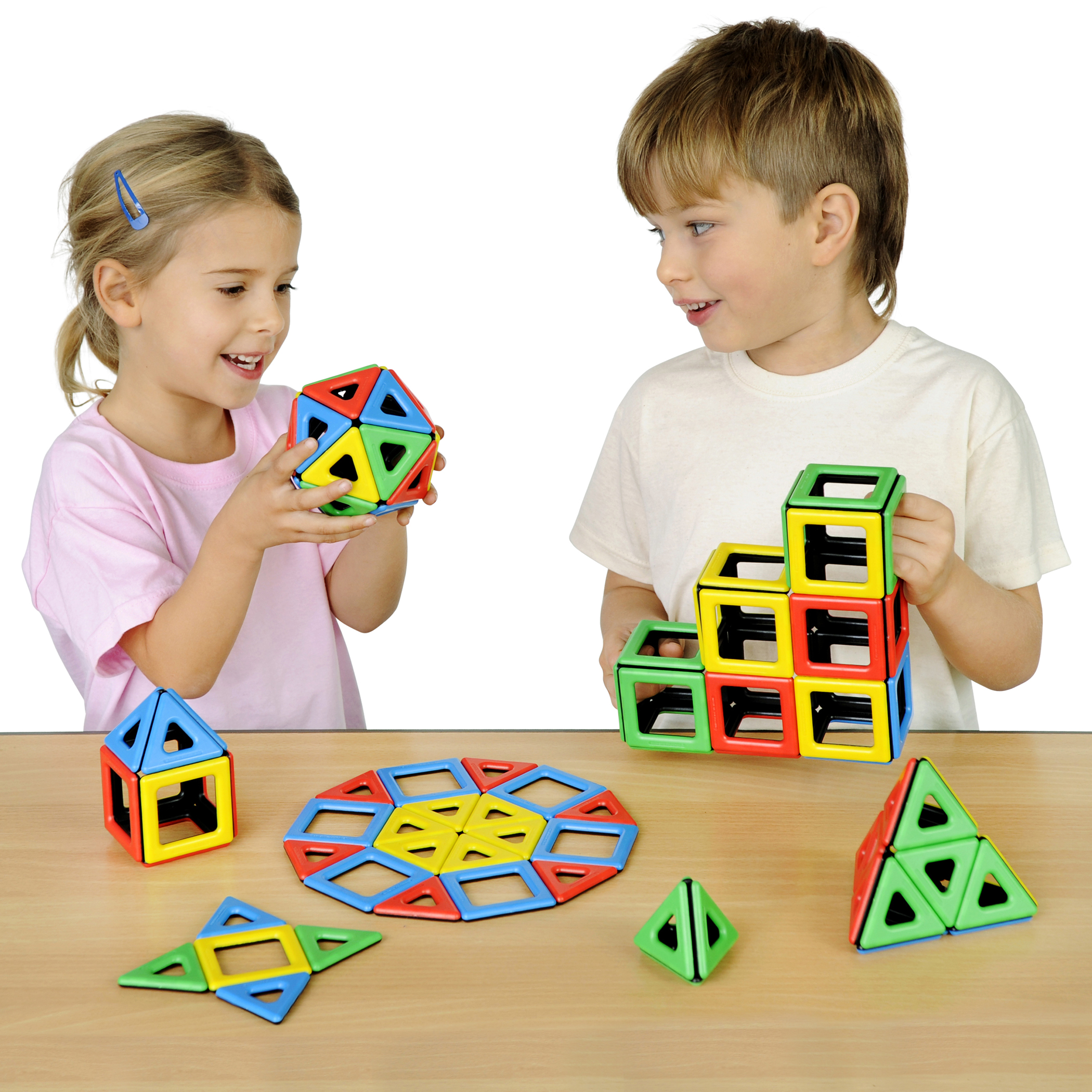 Polydron Magnetic Polydron Class Set, 96 Pieces image number null
