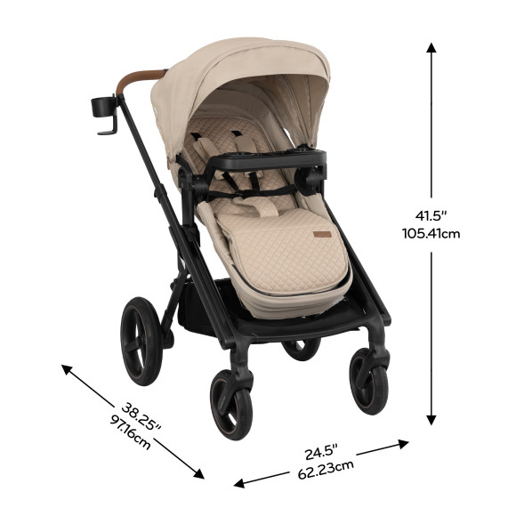 Transformer Stroller to Wagon Travel System Featuring LiteMax NXT Infant Car Seat with SensorySoothe Specifications