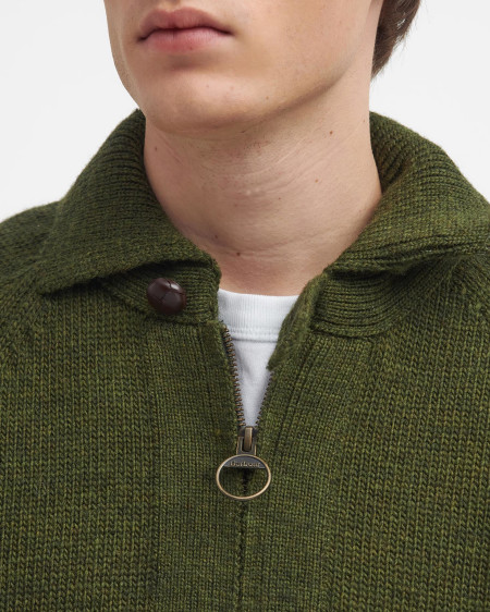 Barbour x TO KI TO Paxman Zip-Up Jumper