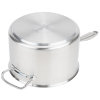 7-quart Intrigue® stainless steel saucepan with helper handle