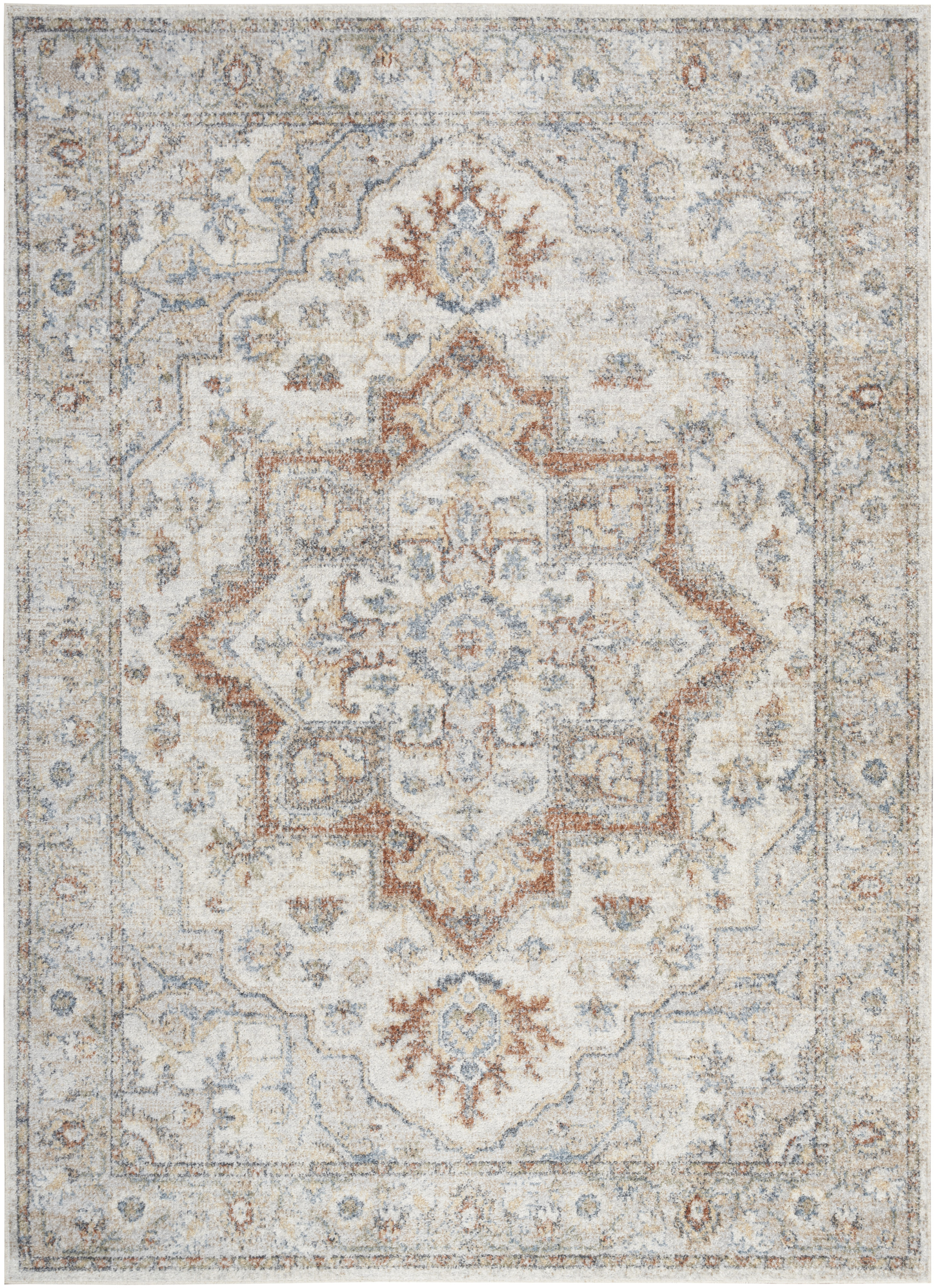 79.00" x 108.00" x .25" Astra Machine Washable Turkey N1835