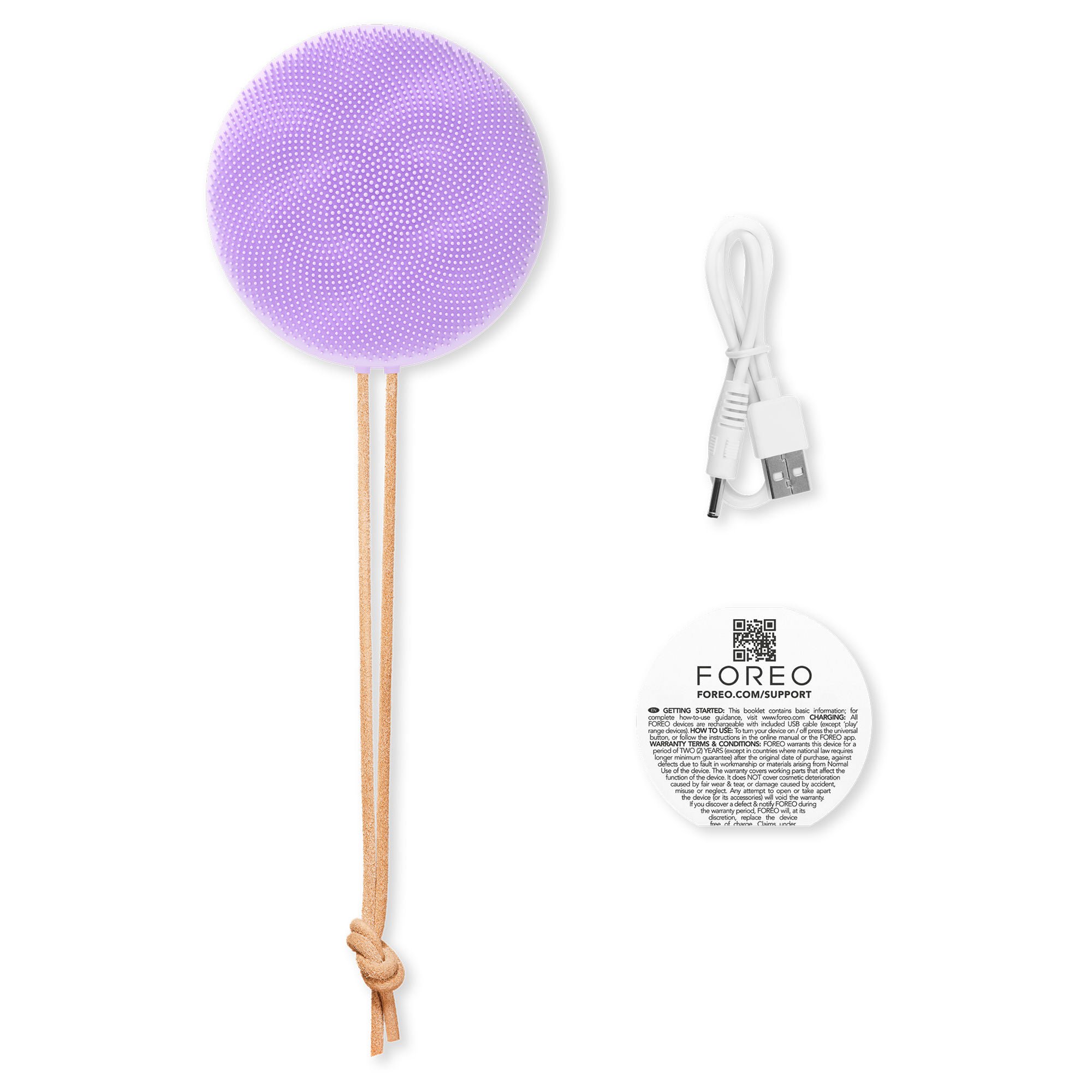 LUNA™ 4 body Massaging Body Brush, Lavender