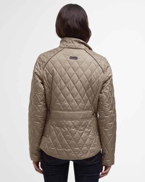 Crawford Cavalry Quilted Jacket Military Brown/Ancient Tartan