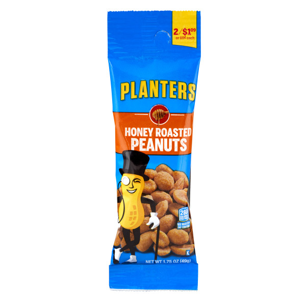 PLANTERS(r) Peanuts Honey Roasted Tube 1.75oz . C1CB - Front Center Inner Pack (Hi Res)