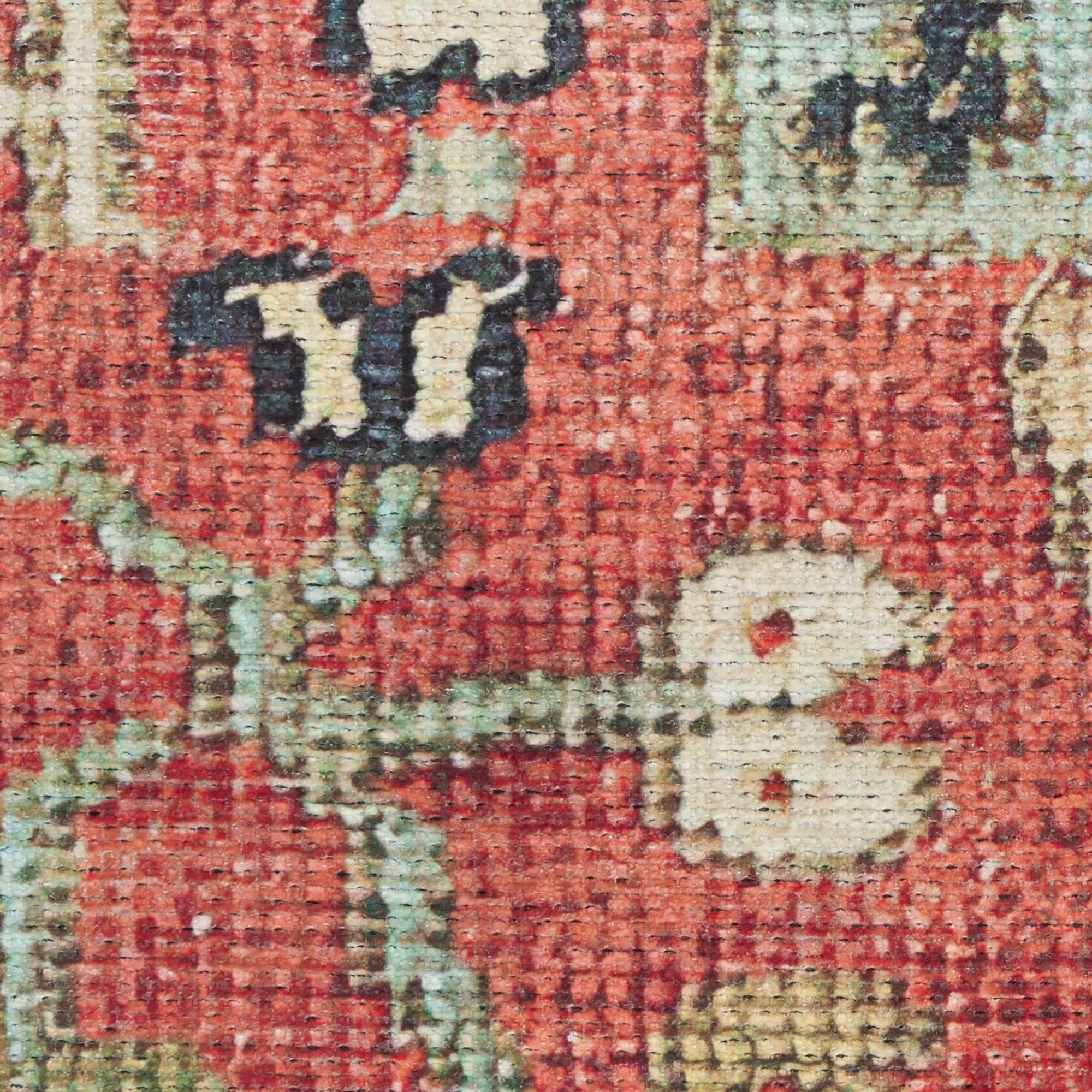 Nourison Vintage Washables 4' x 6' Rust Multicolor Vintage Indoor Rug