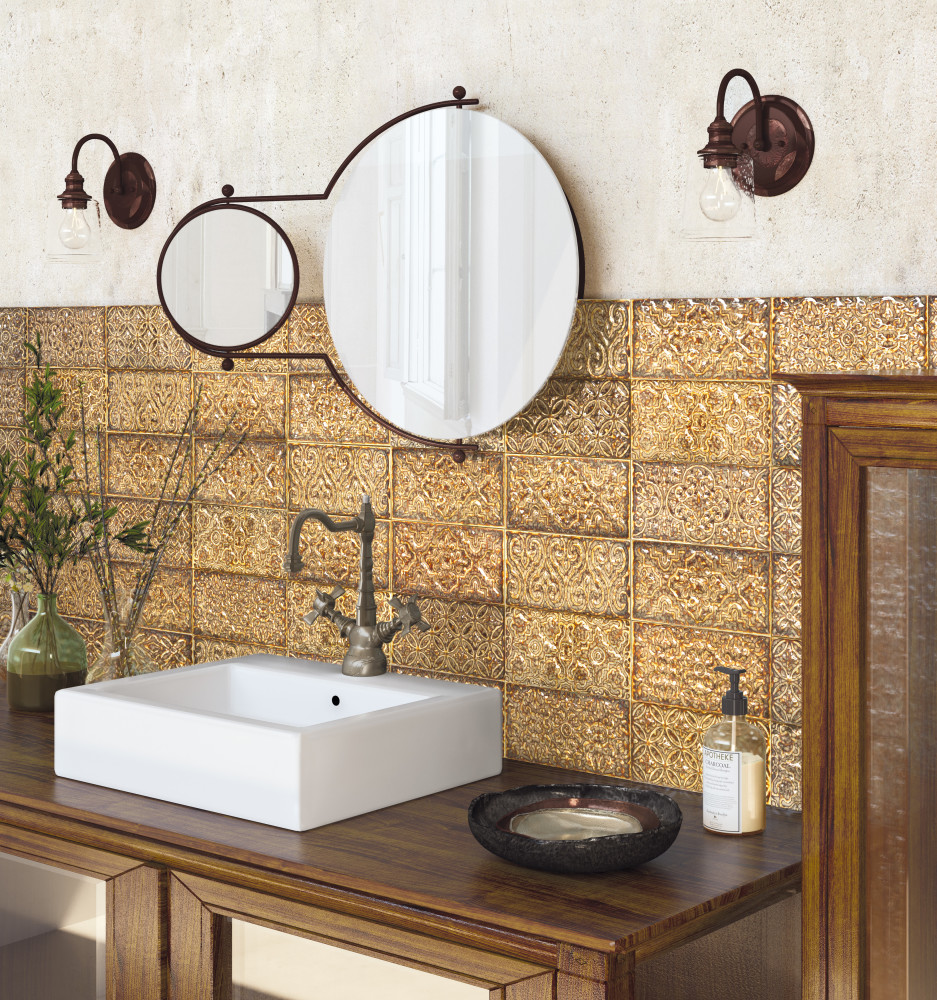 Zurbaran Cobre 4-1/2 in. x 8-7/8 in. Ceramic Wall Tile