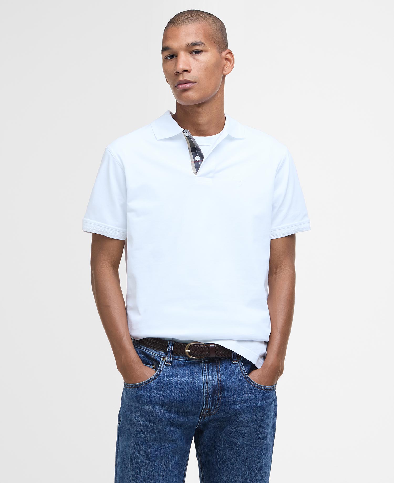 Premium Tartan Pique Polo Shirt image number 0