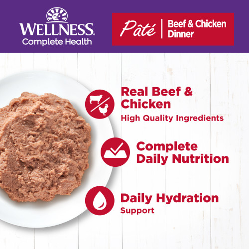 The benifts of Wellness Complete Health Pate Beef & Chicken Dinner Pate