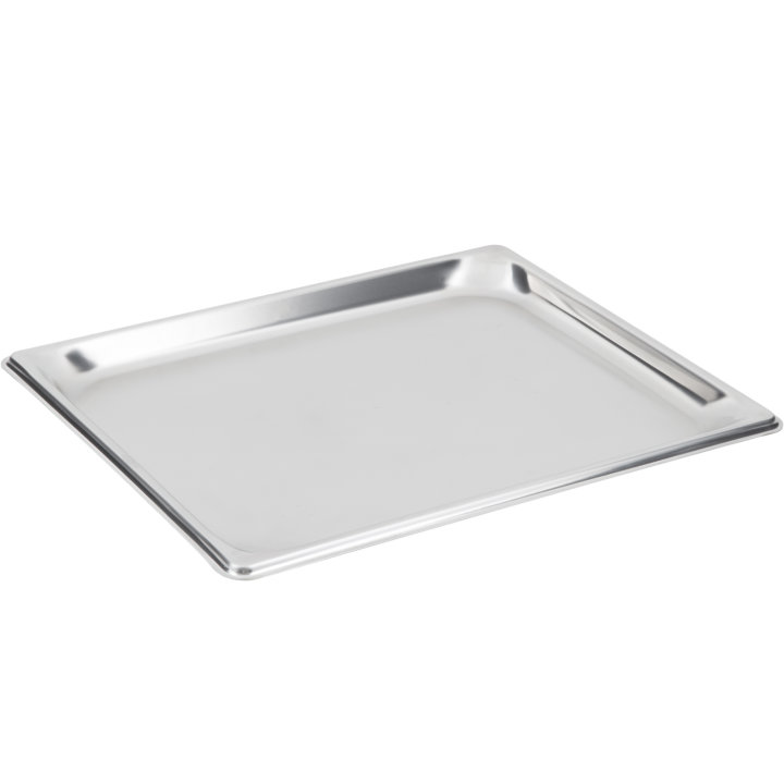 Half-size ¾-inch-deep Super Pan V® stainless steel steam table pan