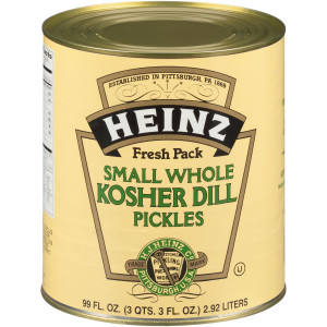 HEINZ Whole Dill Pickles, 99 fl. oz. Tins (Pack of 6) image