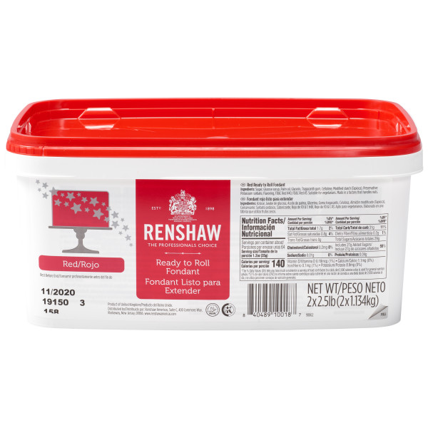 Renshaw Red 5 lb. Fondant