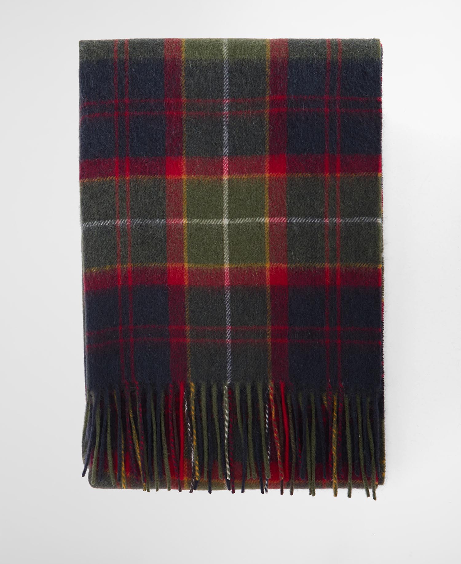 Sciarpa Brack in lana e tartan con finitura patchwork image number 1