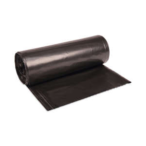 Boardwalk,  HDPE Liner, 56 gal Capacity, 43 in Wide, 47 in High, 19 Microns Thick, Black