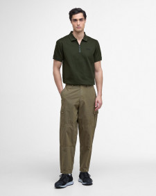 Alfred Jacquard Striped Polo Shirt 